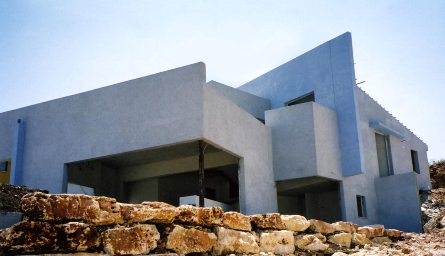 בית בכפר ורדים - טיח מינרלי 2001